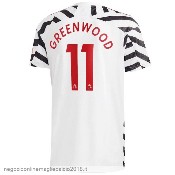 NO.11 Greenwood Terza Online Maglia Manchester United 2020/21 Bianco