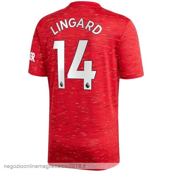 NO.14 Lingard Home Online Maglia Manchester United 2020/21 Rosso