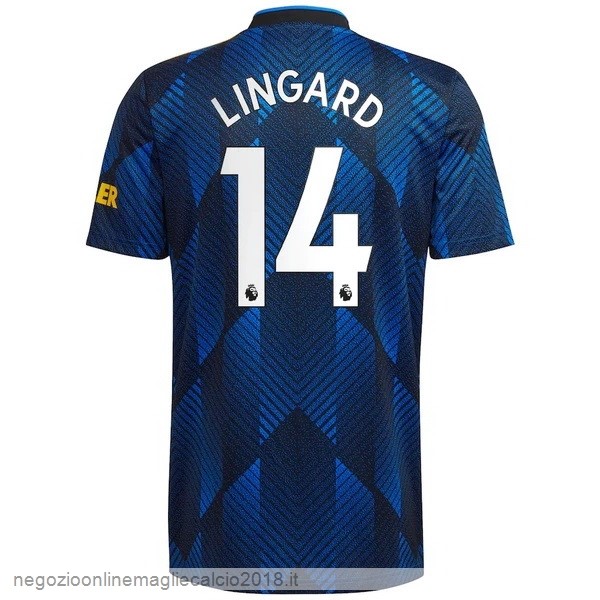 NO.14 Lingard Terza Online Maglia Manchester United 2021/2022 Blu