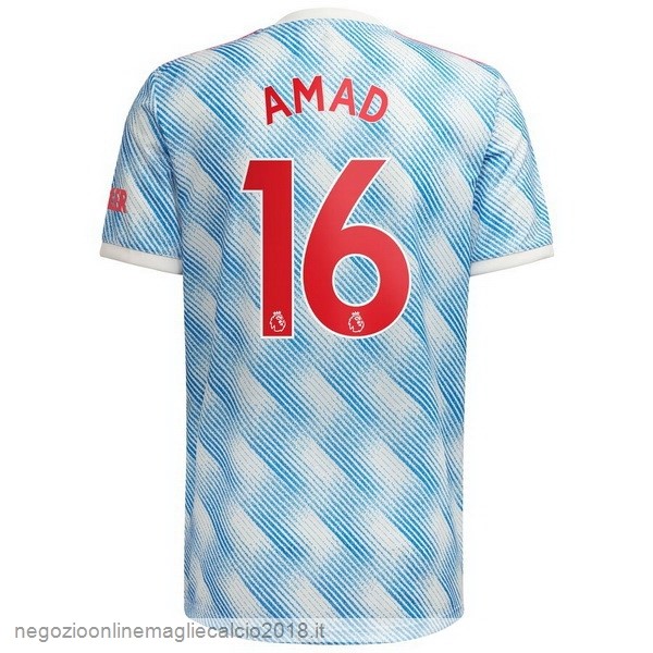NO.16 Amad Away Online Maglia Manchester United 2021/2022 Blu