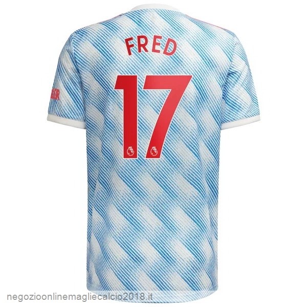 NO.17 Fred Away Online Maglia Manchester United 2021/2022 Blu