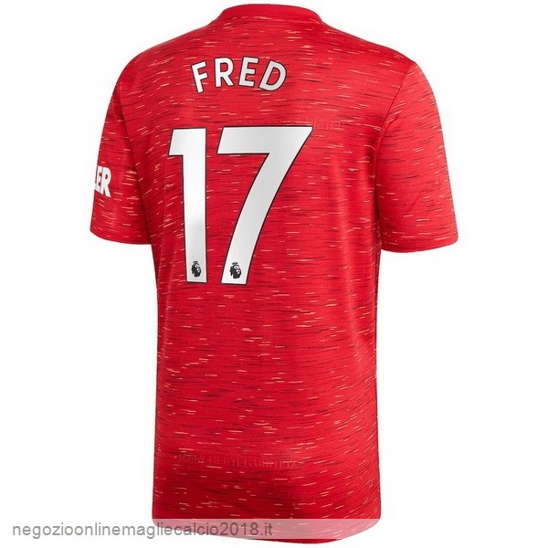 NO.17 Fred Home Online Maglia Manchester United 2020/21 Rosso