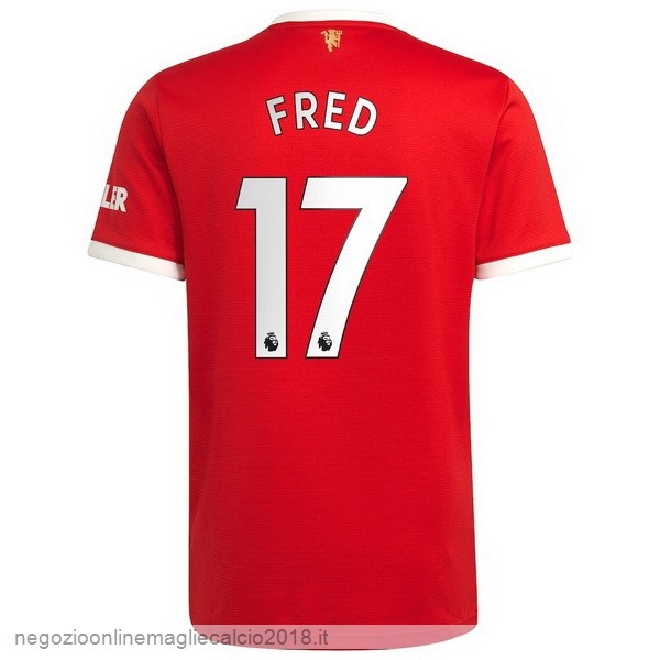 NO.17 Fred Home Online Maglia Manchester United 2021/2022 Rosso