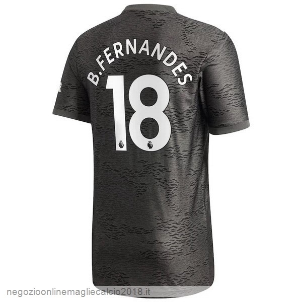 NO.18 B. Fernandes Away Online Maglia Manchester United 2020/21 Nero