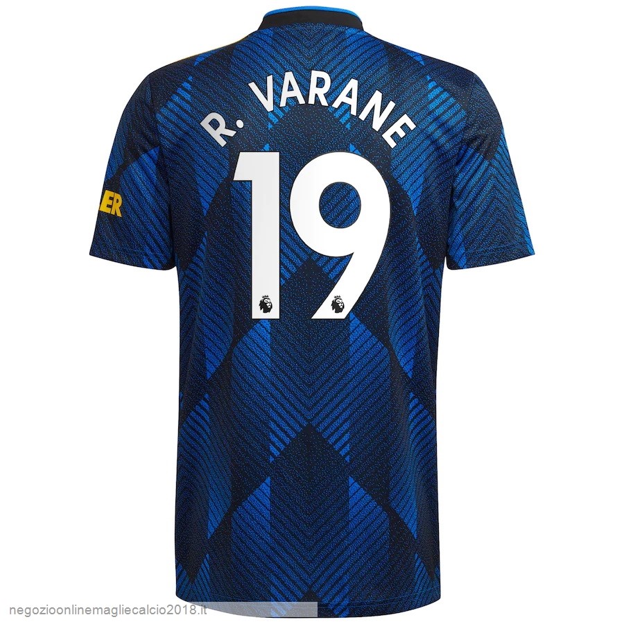 NO.19 R. Varane Terza Online Maglia Manchester United 2021/2022 Blu