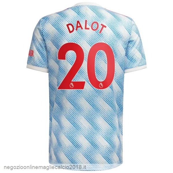 NO.20 Dalot Away Online Maglia Manchester United 2021/2022 Blu
