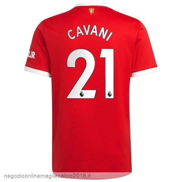 NO.21 Cavani Home Online Maglia Manchester United 2021/2022 Rosso