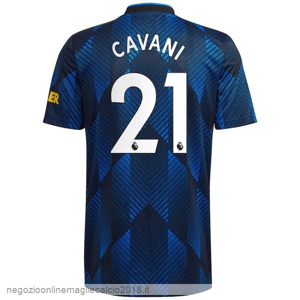 NO.21 Cavani Terza Online Maglia Manchester United 2021/2022 Blu