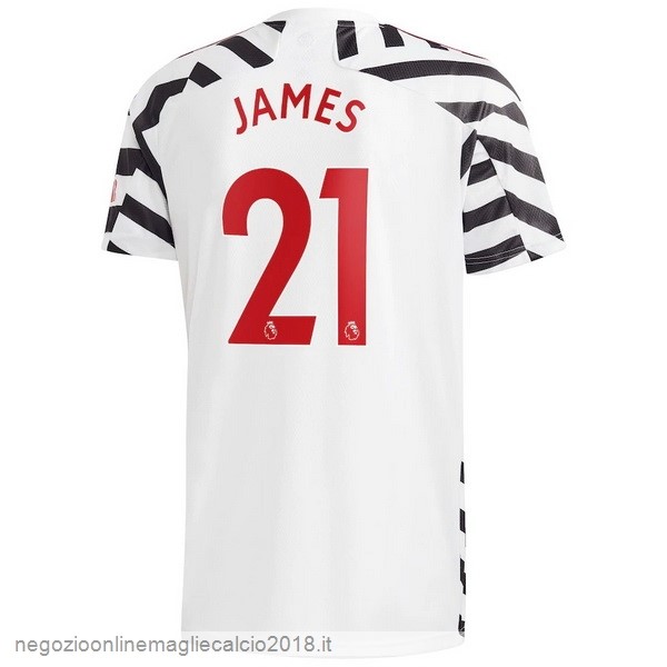 NO.21 James Terza Online Maglia Manchester United 2020/21 Bianco