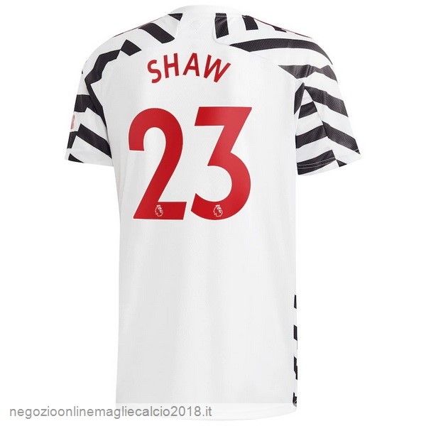 NO.23 Shaw Terza Online Maglia Manchester United 2020/21 Bianco