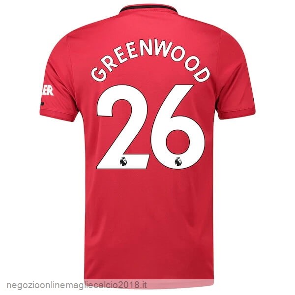 NO.26 Greenwood Home Online Maglia Manchester United 2019/20 Rosso