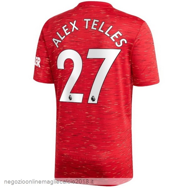 NO.27 Alex Telles Home Online Maglia Manchester United 2020/21 Rosso