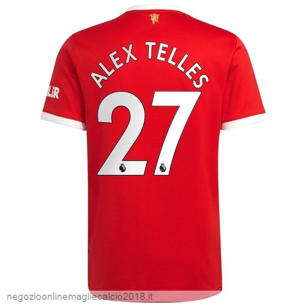 NO.27 Alex Telles Home Online Maglia Manchester United 2021/2022 Rosso