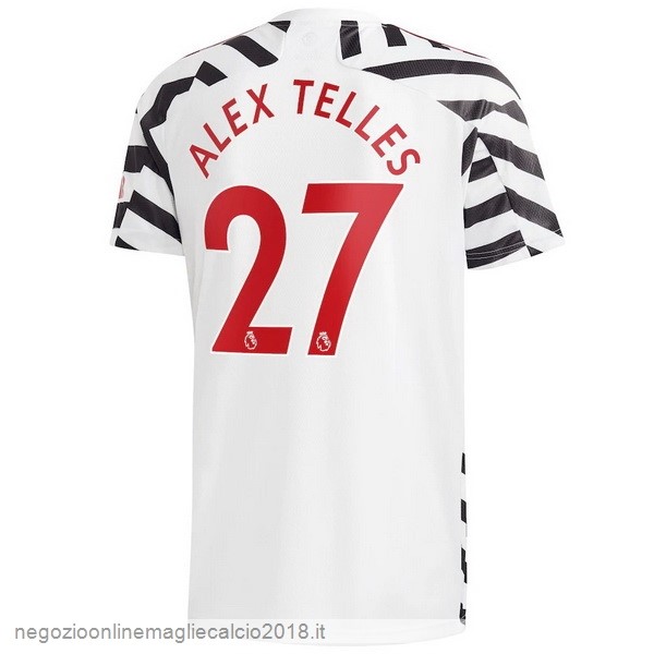 NO.27 Alex Telles Terza Online Maglia Manchester United 2020/21 Bianco