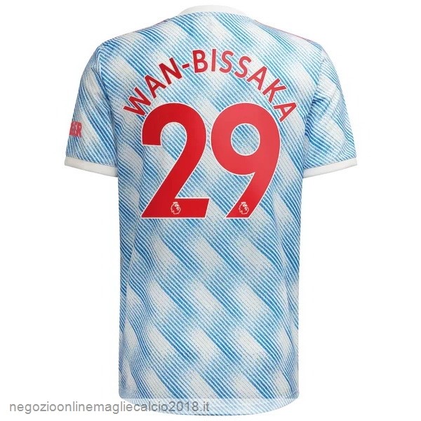NO.29 Wan Bissaka Away Online Maglia Manchester United 2021/2022 Blu