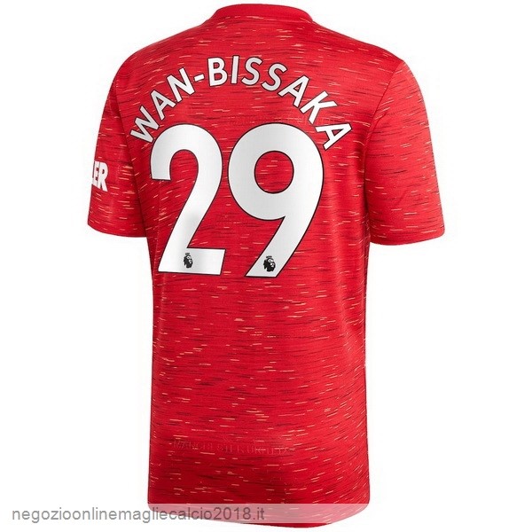 NO.29 Wan Bissaka Home Online Maglia Manchester United 2020/21 Rosso