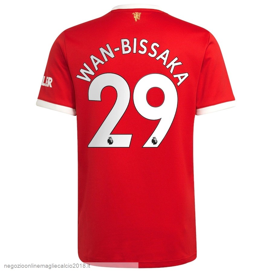 NO.29 Wan Bissaka Home Online Maglia Manchester United 2021/2022 Rosso
