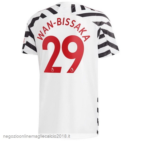 NO.29 Wan Bissaka Terza Online Maglia Manchester United 2020/21 Bianco