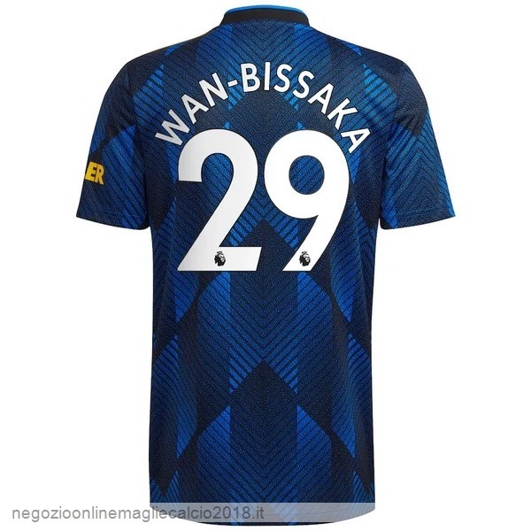 NO.29 Wan Bissaka Terza Online Maglia Manchester United 2021/2022 Blu