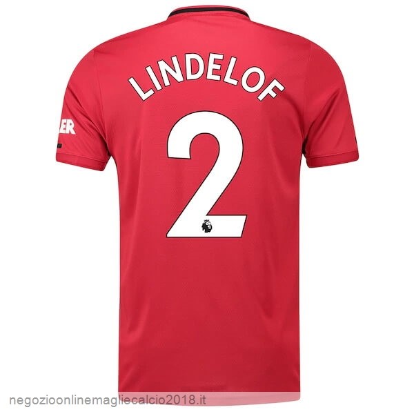 NO.2 Lindelof Home Online Maglia Manchester United 2019/20 Rosso