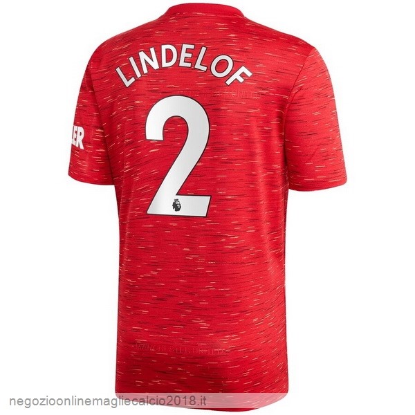 NO.2 Lindelof Home Online Maglia Manchester United 2020/21 Rosso