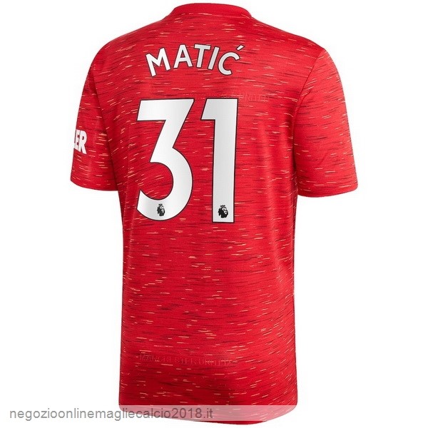 NO.31 Matic Home Online Maglia Manchester United 2020/21 Rosso