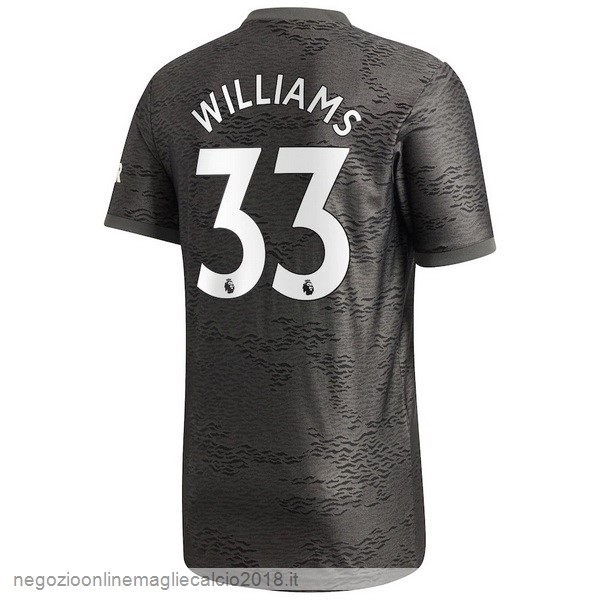 NO.33 Williams Away Online Maglia Manchester United 2020/21 Nero