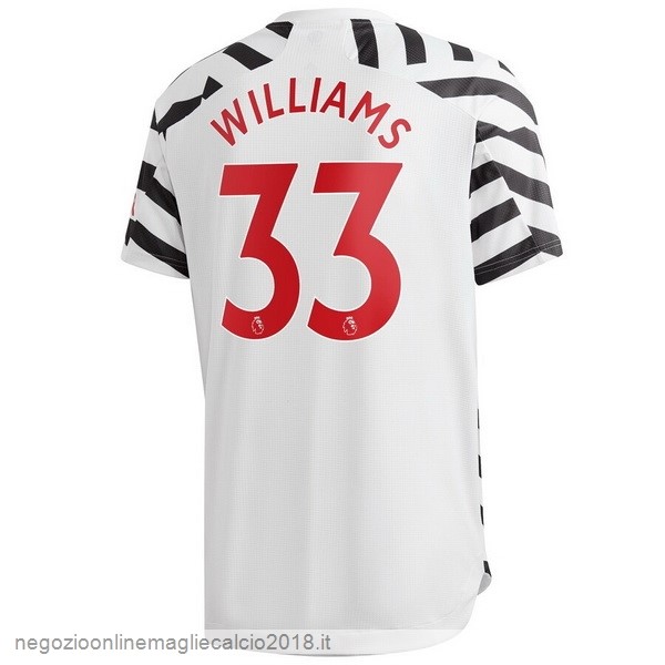 NO.33 Williams Terza Online Maglia Manchester United 2020/21 Bianco