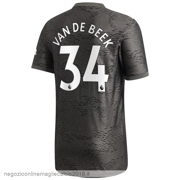 NO.34 Van De Beek Away Online Maglia Manchester United 2020/21 Nero