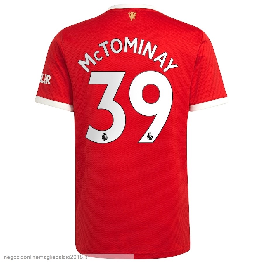 NO.39 McTominay Home Online Maglia Manchester United 2021/2022 Rosso