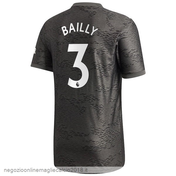 NO.3 Bailly Away Online Maglia Manchester United 2020/21 Nero