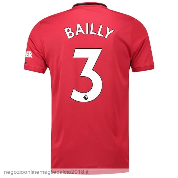 NO.3 Bailly Home Online Maglia Manchester United 2019/20 Rosso