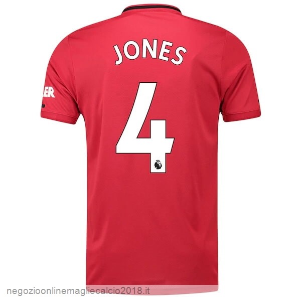 NO.4 Jones Home Online Maglia Manchester United 2019/20 Rosso