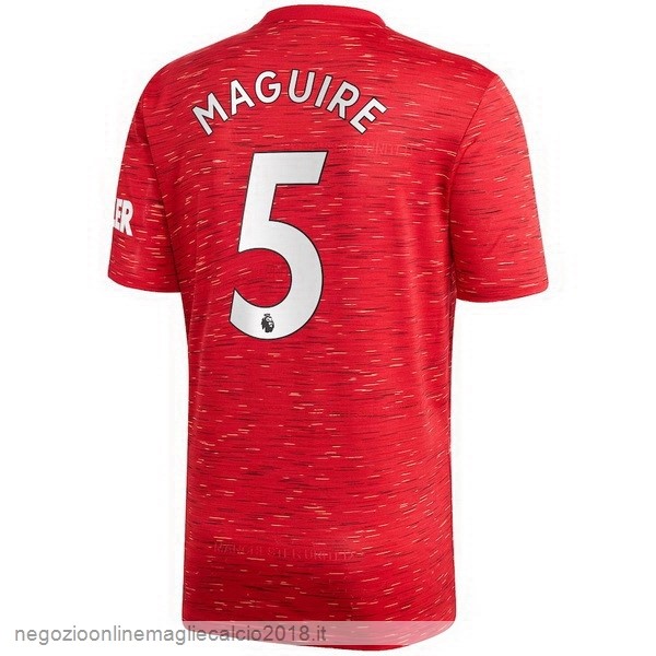 NO.5 Maguire Home Online Maglia Manchester United 2020/21 Rosso