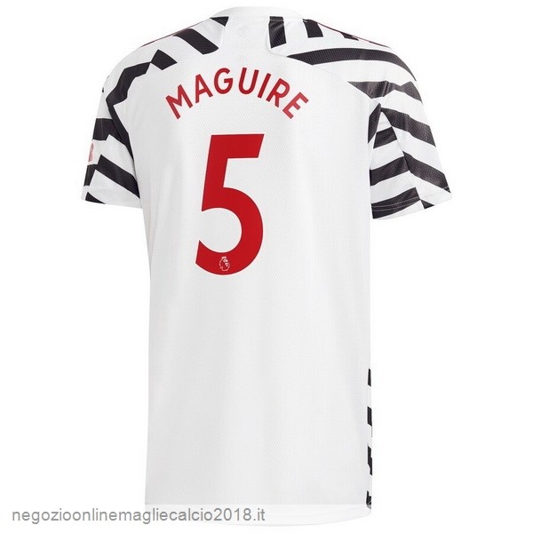 NO.5 Maguire Terza Online Maglia Manchester United 2020/21 Bianco