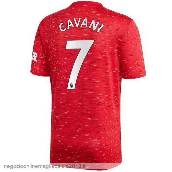 NO.7 Cavani Home Online Maglia Manchester United 2020/21 Rosso