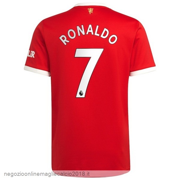NO.7 Ronaldo Home Online Maglia Manchester United 2021/2022 Rosso