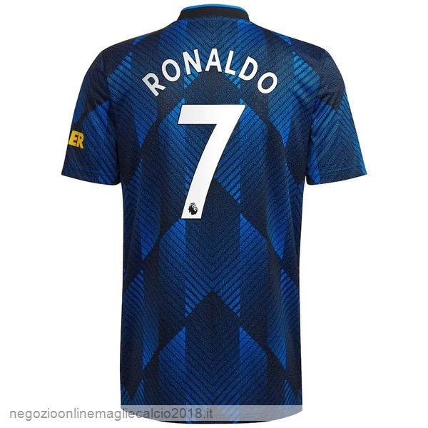 NO.7 Ronaldo Terza Online Maglia Manchester United 2021/2022 Bianco