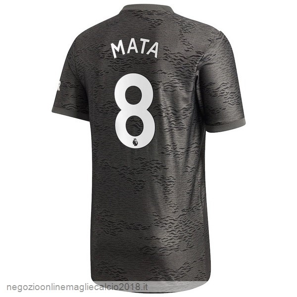 NO.8 Mata Away Online Maglia Manchester United 2020/21 Nero