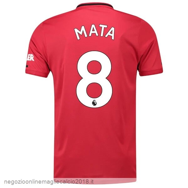 NO.8 Mata Home Online Maglia Manchester United 2019/20 Rosso