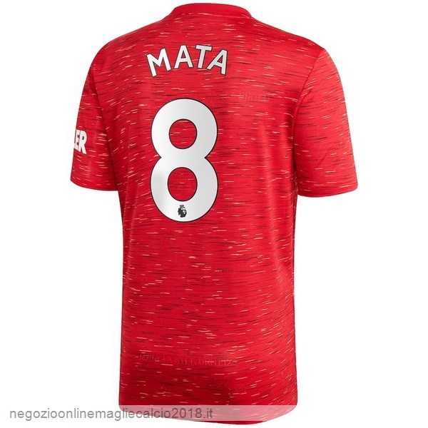 NO.8 Mata Home Online Maglia Manchester United 2020/21 Rosso