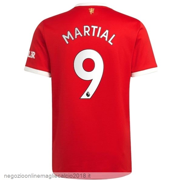 NO.9 Martial Home Online Maglia Manchester United 2021/2022 Rosso