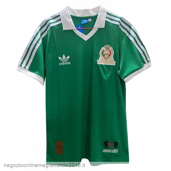 Home Online Maglie Calcio Mexico Stile rétro 1986 Verde
