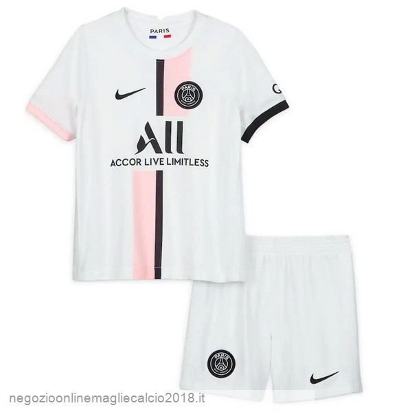 Away Online Set Completo Bambino Paris Saint Germain 2021/2022 Bianco