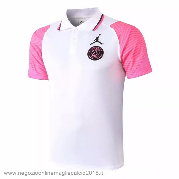 Polo Paris Saint Germain 2020/2021 Bianco Rosa