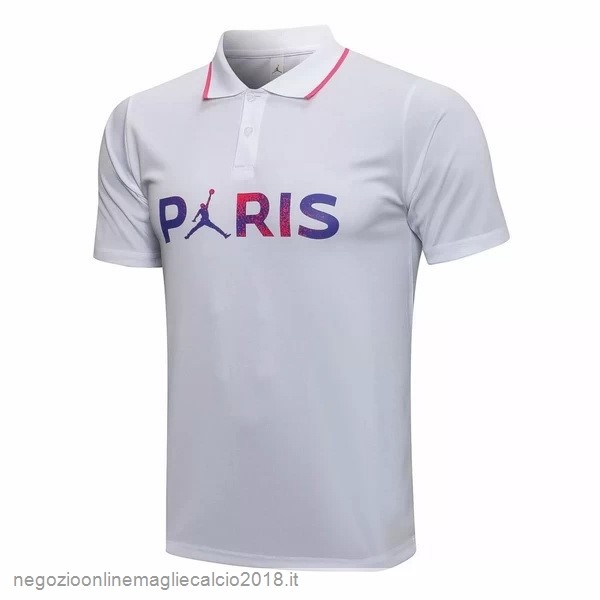 Polo Paris Saint Germain 2021/22 Bianco Purpureo