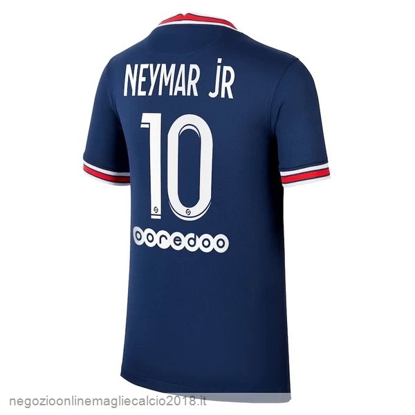 NO.10 Neymar Home Online Maglia Paris Saint Germain 2021/2022 Blu
