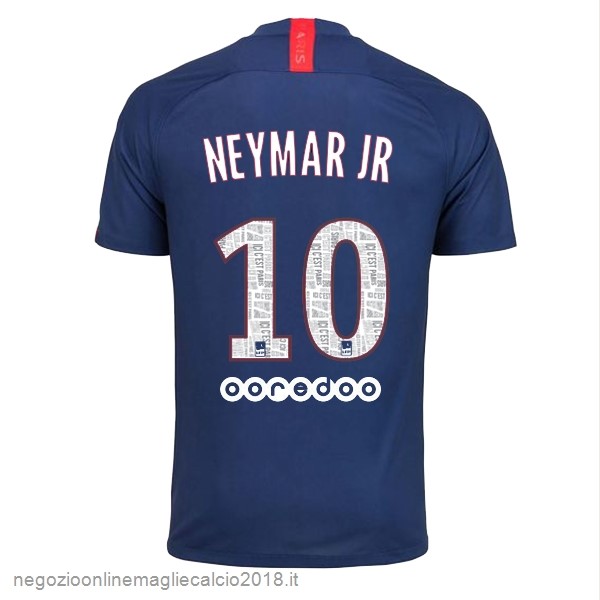 NO.10 Neymar JR Home Online Maglie Calcio Paris Saint Germain 2019/20 Blu
