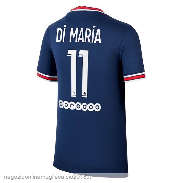 NO.11 Di María Home Online Maglia Paris Saint Germain 2021/2022 Blu