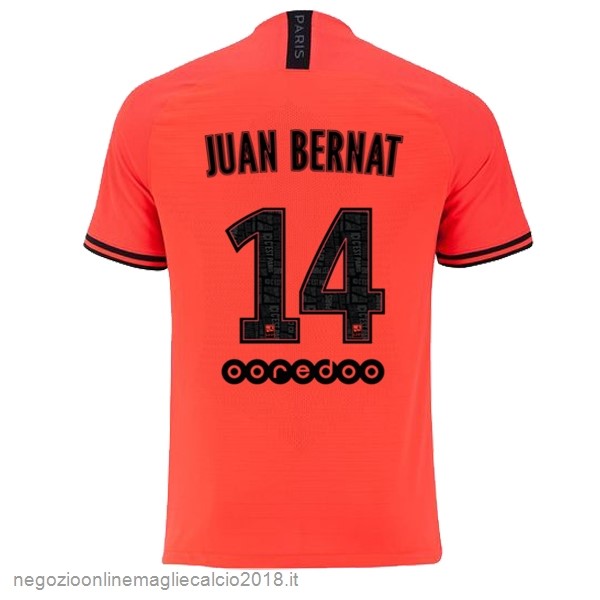 NO.14 Juan Bernat Away Online Maglie Calcio Paris Saint Germain 2019/20 Oroange